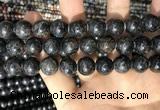 CAE308 15.5 inches 12mm round astrophyllite gemstone beads