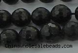 CAE37 15.5 inches 10mm faceted round astrophyllite beads wholesale