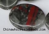 CAF04 15.5 inches 30*40mm oval African bloodstone beads