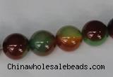 CAG1002 15.5 inches 12mm round rainbow agate beads wholesale