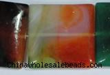 CAG1050 15.5 inches 40*40mm square rainbow agate beads