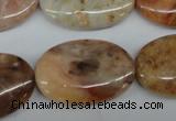 CAG1095 15.5 inches 20*30mm oval Morocco agate beads wholesale