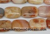 CAG1097 15.5 inches 13*18mm rectangle Morocco agate beads wholesale