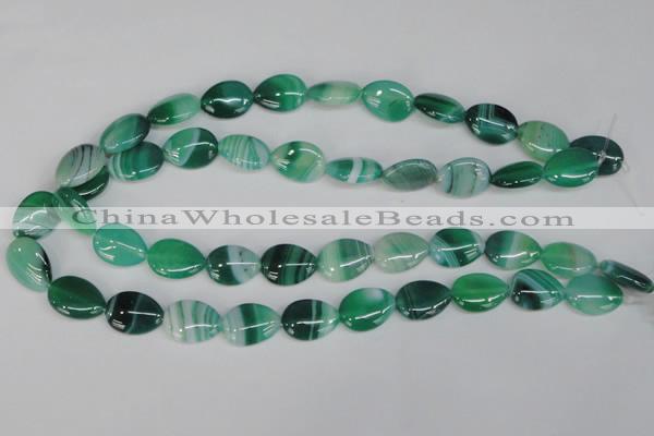 CAG1270 15.5 inches 13*18mm flat teardrop line agate gemstone beads