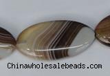 CAG1321 15.5 inches 20*38mm marquise line agate gemstone beads