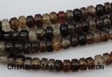 CAG1443 15.5 inches 3*6mm rondelle dragon veins agate beads