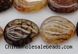 CAG1459 15.5 inches 18*25mm freeform dragon veins agate beads