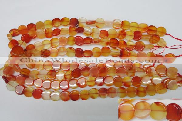 CAG1651 15.5 inches 11*12mm heart red agate gemstone beads