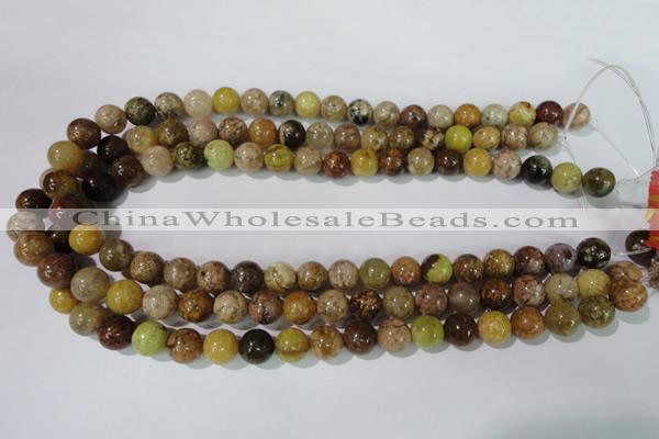 CAG1703 15.5 inches 10mm round rainbow agate beads wholesale