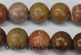 CAG1747 15.5 inches 16mm round golden agate beads wholesale