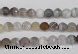 CAG1752 15.5 inches 6mm faceted round Chinese botswana agate beads