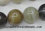 CAG1827 15.5 inches 18mm round Chinese botswana agate beads