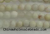 CAG1894 15.5 inches 4mm round grey agate beads wholesale