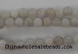 CAG1895 15.5 inches 6mm round grey agate beads wholesale