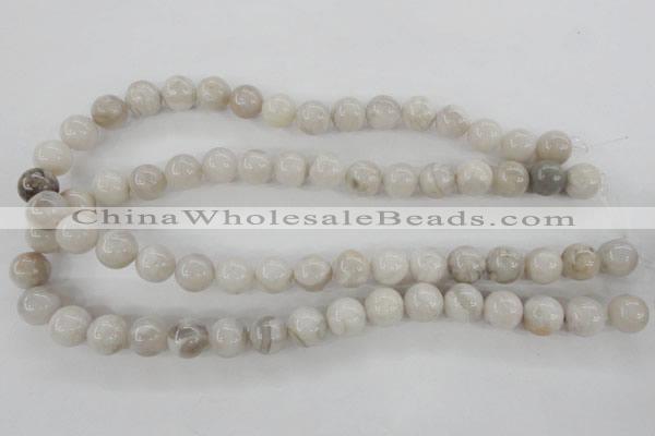 CAG1898 15.5 inches 12mm round grey agate beads wholesale