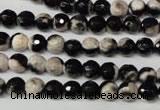 CAG2241 15.5 inches 6mm faceted round fire crackle agate beads