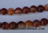 CAG2322 15.5 inches 8mmround red line agate beads wholesale