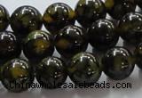 CAG236 15.5 inches 12mm round dragon veins agate gemstone beads