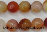 CAG2376 15.5 inches 14mm round red agate beads wholesale
