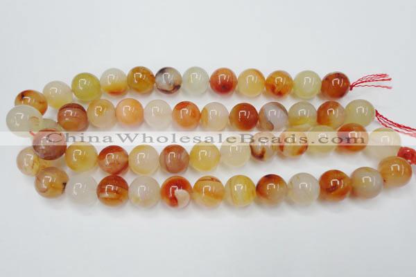 CAG2377 15.5 inches 16mm round red agate beads wholesale