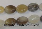 CAG2442 15.5 inches 10*14mm oval Chinese botswana agate beads