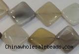 CAG2458 15.5 inches 16*16mm diamond Chinese botswana agate beads