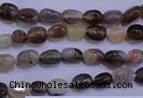 CAG2770 15.5 inches 6*8mm nuggets botswana agate beads wholesale