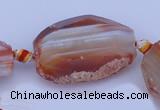 CAG332 rough agate nugget shape gemstone beads Wholesale