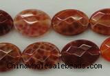 CAG4270 15.5 inches 13*18mm faceted oval natural fire agate beads