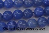 CAG4301 15.5 inches 6mm round dyed blue fire agate beads