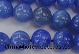 CAG4302 15.5 inches 8mm round dyed blue fire agate beads