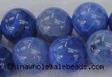 CAG4304 15.5 inches 12mm round dyed blue fire agate beads