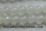 CAG4340 15.5 inches 4mm round white agate beads wholesale