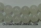 CAG4343 15.5 inches 10mm round white agate beads wholesale