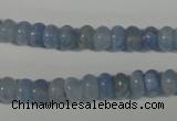 CAG4371 15.5 inches 5*8mm rondelle dyed blue lace agate beads