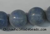 CAG4376 15.5 inches 18mm round dyed blue lace agate beads