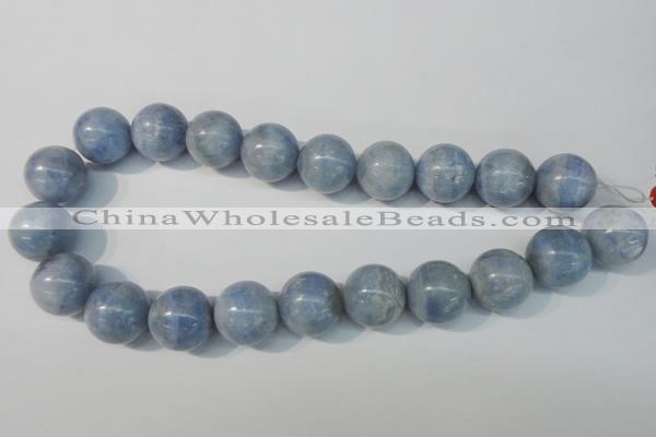 CAG4376 15.5 inches 18mm round dyed blue lace agate beads