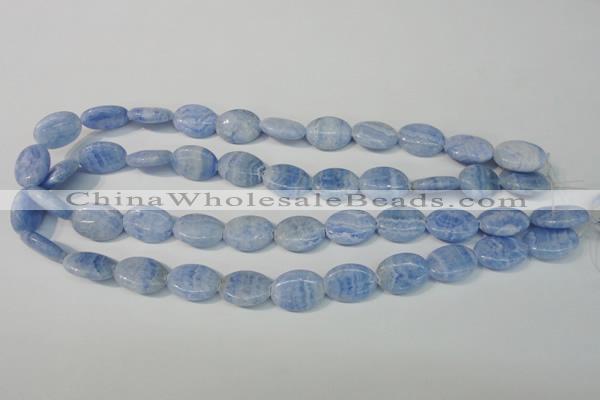 CAG4385 15.5 inches 13*18mm oval dyed blue lace agate beads