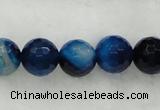 CAG439 15.5 inches 10mm faceted round agate beads wholesale