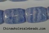 CAG4390 15.5 inches 18*25mm rectangle dyed blue lace agate beads