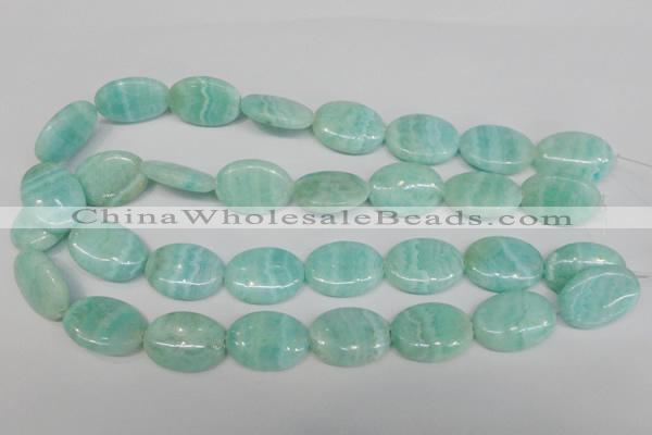 CAG4415 15.5 inches 18*25mm oval dyed blue lace agate beads