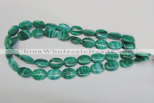 CAG4422 15.5 inches 15*20mm oval dyed blue lace agate beads