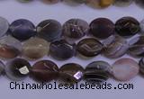 CAG4460 15.5 inches 8*10mm faceted oval botswana agate beads