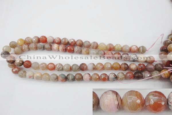 CAG4473 15.5 inches 10mm faceted round pink botswana agate beads