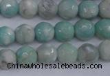 CAG4484 15.5 inches 6mm faceted round agate beads wholesale