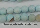 CAG4485 15.5 inches 6mm faceted round agate beads wholesale