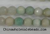 CAG4487 15.5 inches 6mm faceted round agate beads wholesale