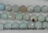 CAG4493 15.5 inches 8mm faceted round fire crackle agate beads