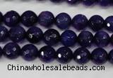 CAG4495 15.5 inches 8mm faceted round fire crackle agate beads