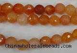 CAG4509 15.5 inches 8mm faceted round agate beads wholesale